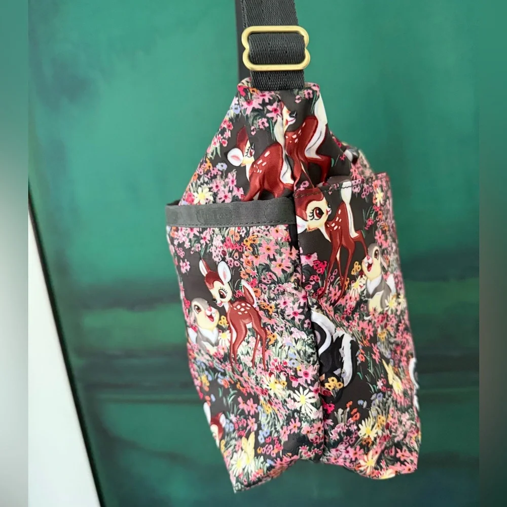 LeSportsac DISNEY Bambi print floral shoulder and crossbody bag - Picture 3 of 11